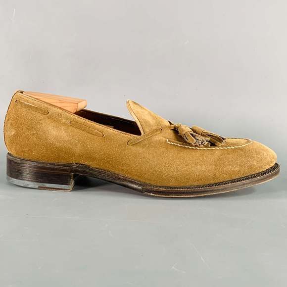 SID MASHBURN Tan Suede Tassels Loafers - Picture 2 of 10